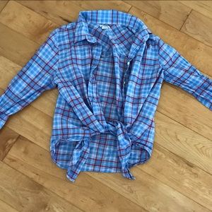 J. Crew front tie flannel